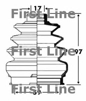 FIRST LINE fcb2894 -  Пыльник, приводной вал